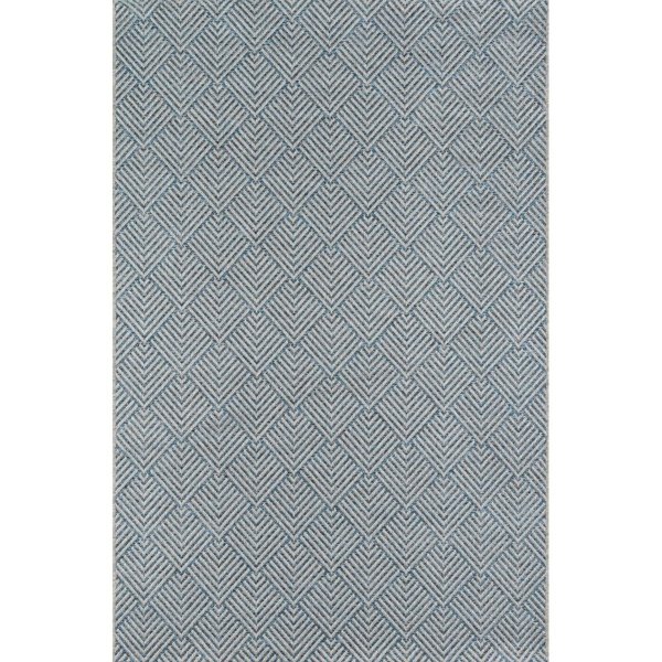 Momeni 2 x 10 ft. Como-3 Runner Rug Blue COMO0COM-3BLU20A0